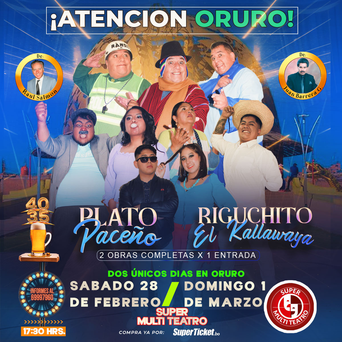 Plato Paceño y Riguchito el Kallawaya (Oruro)