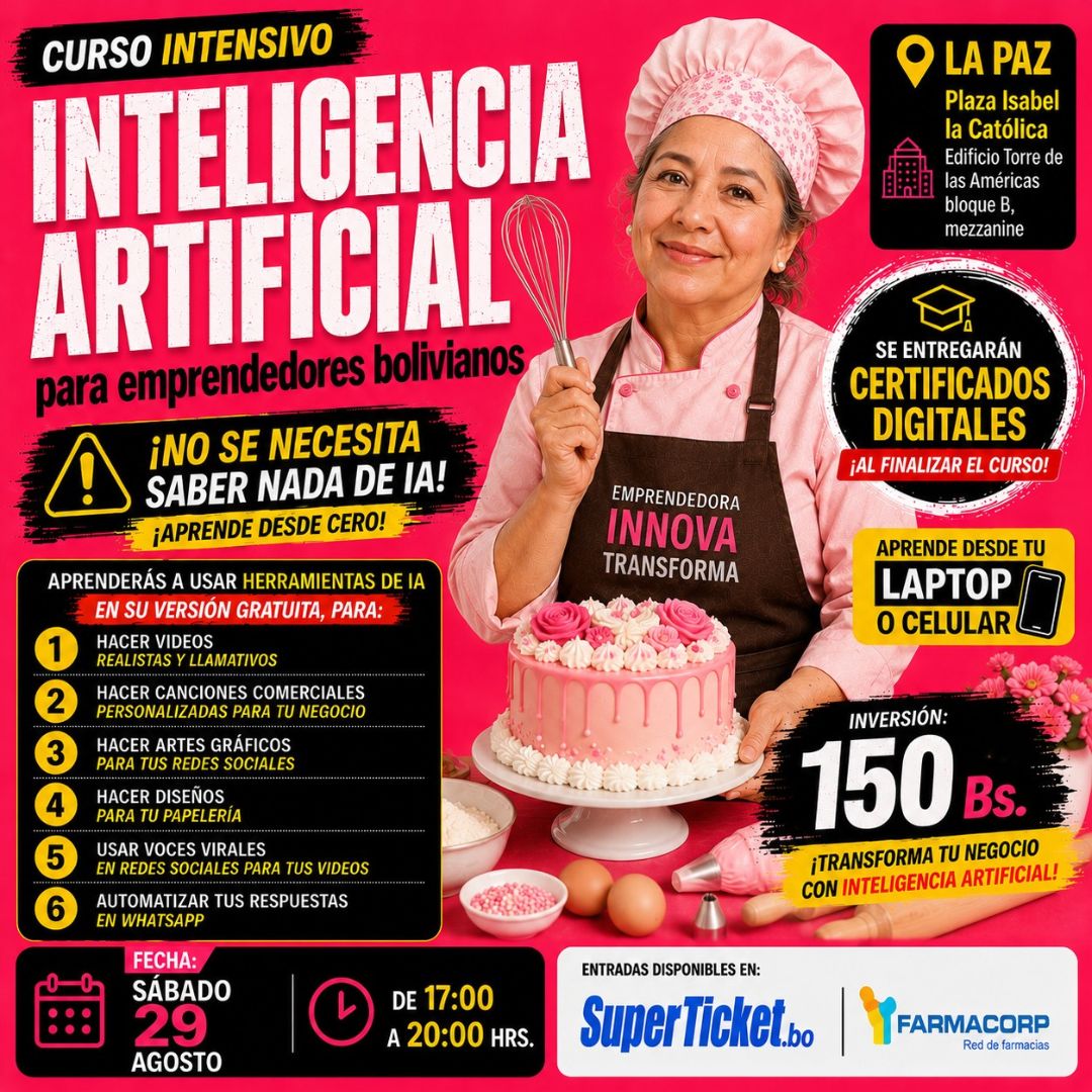 Curso: Intensivo Inteligencia Artificial para Emprendedores Bolivianos