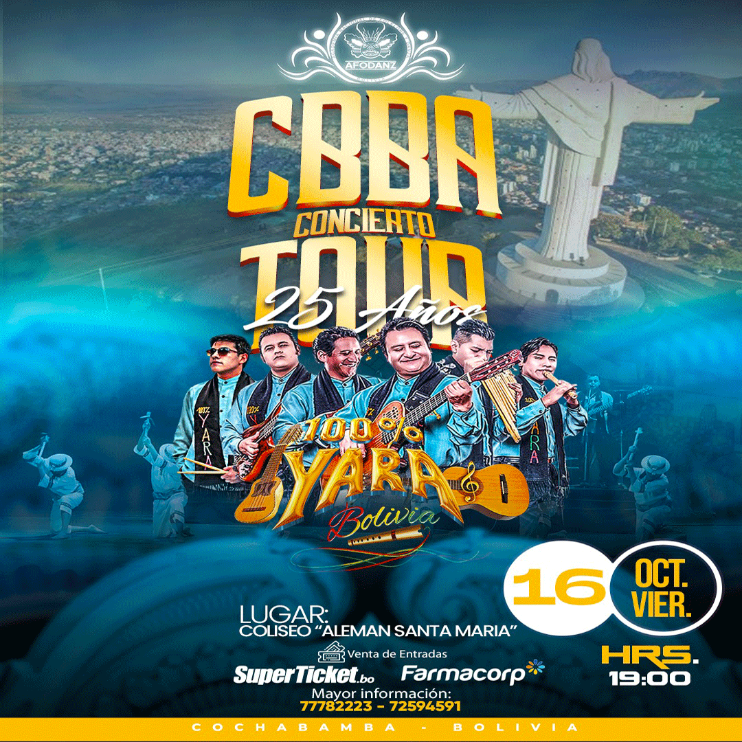 100% Yara en Concierto - Cochabamba